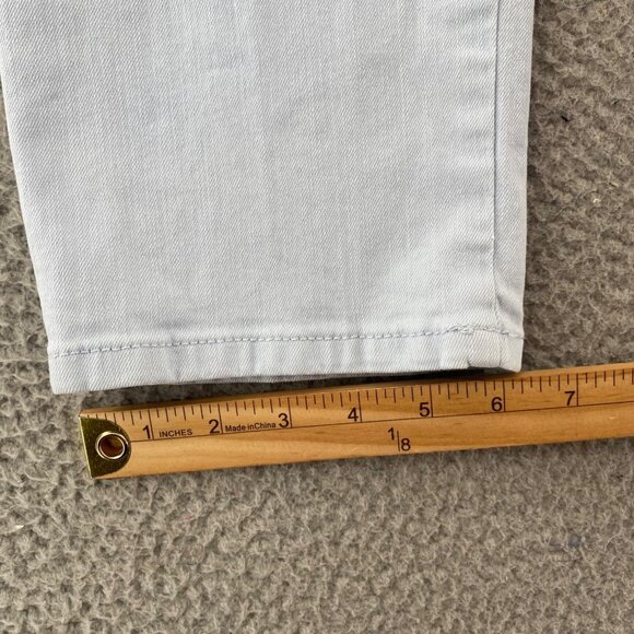 Chicos Jeans Womens 1 US 8 Light Blue Tapered Leg Stretch Denim Everyday Casual - Picture 11 of 12